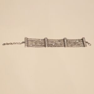 Chic Silver Multi-Strand Bracelet